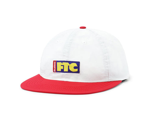FTC x Butter Goods Flag 6 Panel Cap - White/Red